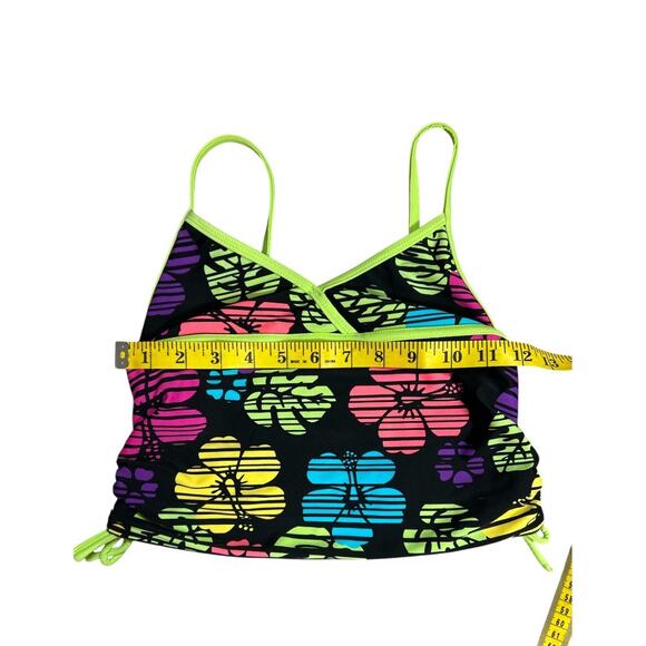 Joe Boxer tropical Floral tank bikini Size Girls Large - Picture 9 of 15
